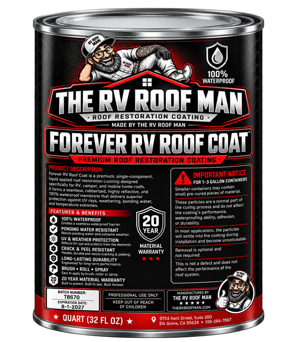 1 quart Forever RV Coat original