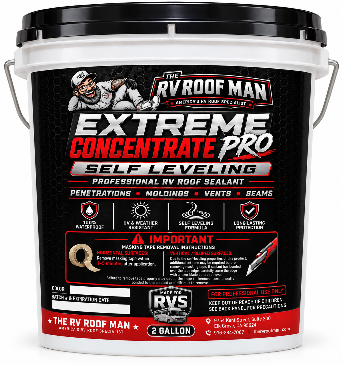 Forever Extreme Concentrate Pro 2 gallon self leveling RV roof sealant